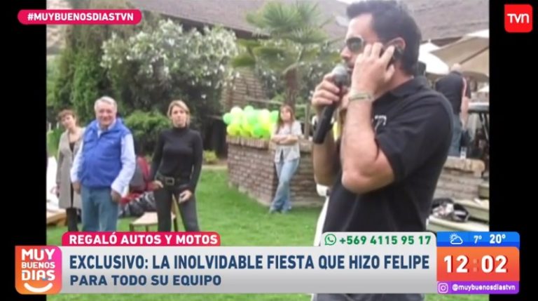 Muy buenos días recordó fiesta de Felipe Camiroaga en su parcela