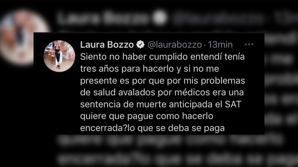 Laura Bozzo reaparece y revela por qué sigue prófuga (+Tuit)