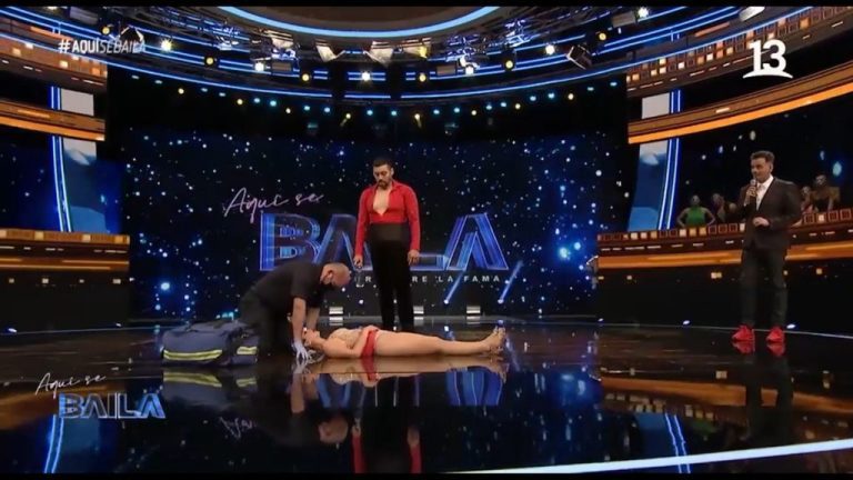 Ouch: Participante de Aquí se baila termina con cuello ortopédico tras fea caída