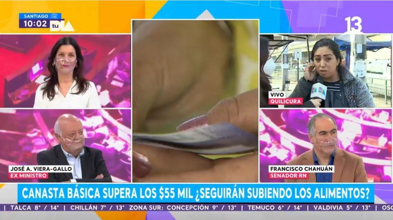 Una visita incómoda: Senador criticó en Canal 13 a matinales de Mega y CHV