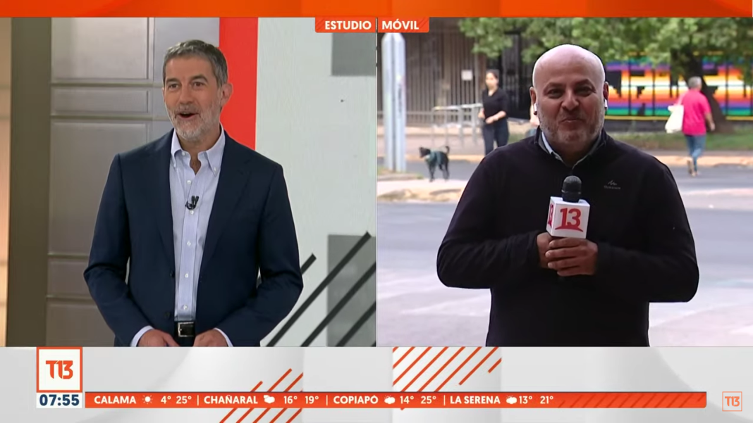 ¿Real o pauteado? Aclaran «incómodo» despacho en Canal 13 Polo Ramírez - Miguel Acuña | Canal 13