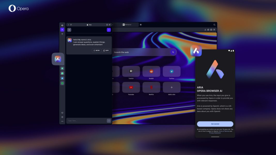 Opera «madruga» a Google y presenta su «navegador inteligente» opera One Aria