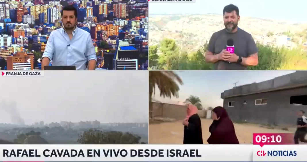 Chilevisión en la zona de guerra: Cavada revela obstáculos insuperables para acceder al «corazón» del enfrentamiento