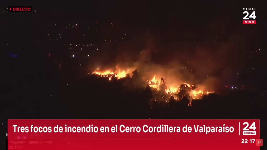 TVN - Incendio Valparaíso 2024