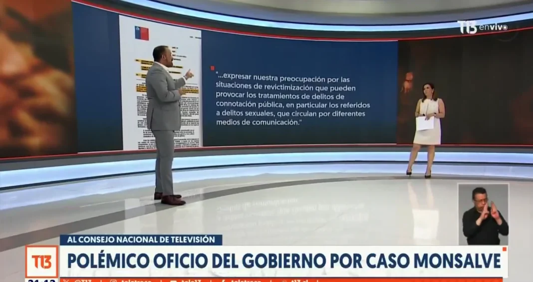 Caso Monsalve: enérgica respuesta de Canal 13 tras cuestionamientos del Gobierno