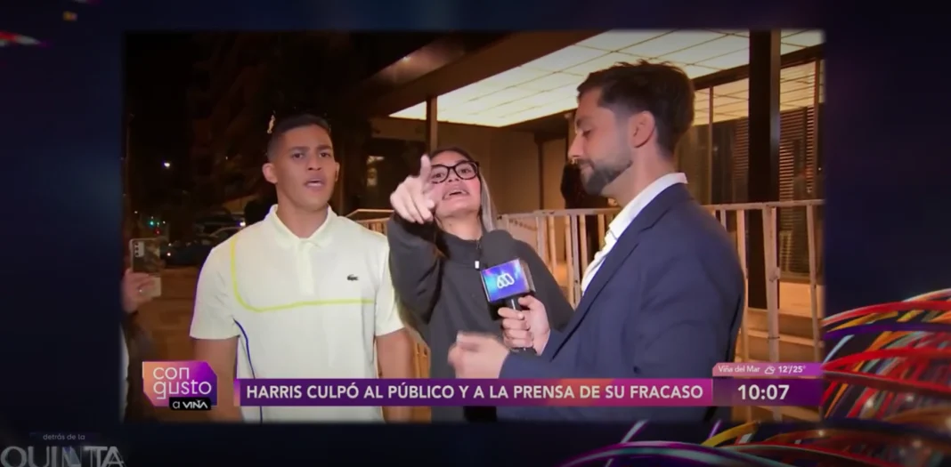 La frase de George Harris que desató ataques de venezolanos a la prensa en Viña 2025