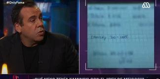 Francisco Kaminski en el programa de Mega Only Fama