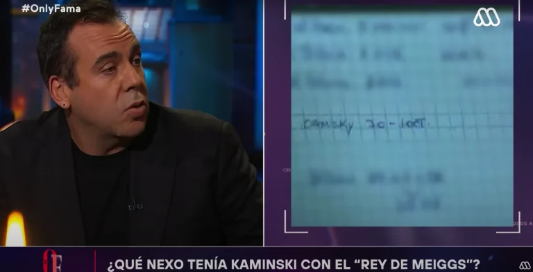 Francisco Kaminski en el programa de Mega Only Fama