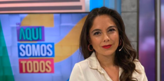 Experiodista de Canal 13 Ángeles Araya en el programa Aquí Somos Todos