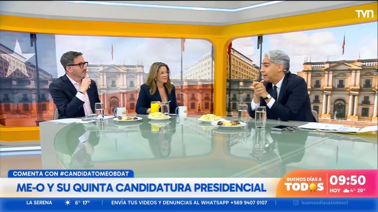 El round que remeció la mañana: El tenso cruce entre Eduardo Fuentes y ME-O por el rating de TVN