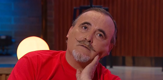 Comediante Paul Vásquez en el programa donde anunció que diría adiós a El Flaco