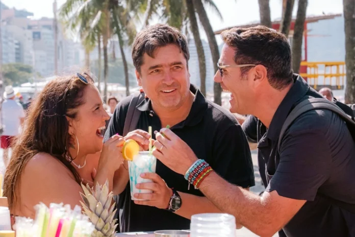 Pamela Leiva en "Socios por el mundo" (Canal 13)