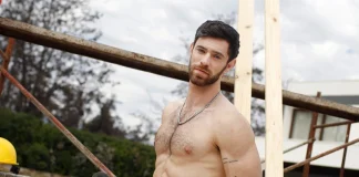 Lucas Crespo en la "mininovela" de Canal 13 "El obrero que me enamoró"