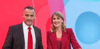 Iván Núñez y Carolina Urrejola en "24 Horas Central" (TVN)