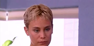 La actriz Viviana Rodríguez mostrando uno de sus clásicos personajes de "villana".