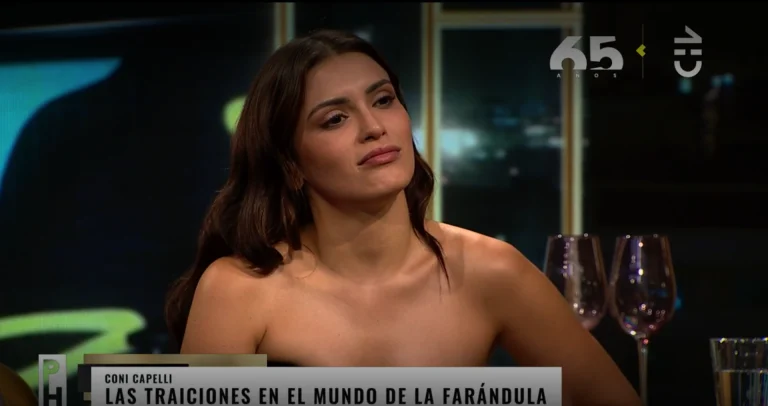 Cony Capelli hablando sobre Michel Roldán e Ignacia Michelson en "Podemos hablar" (CHV)