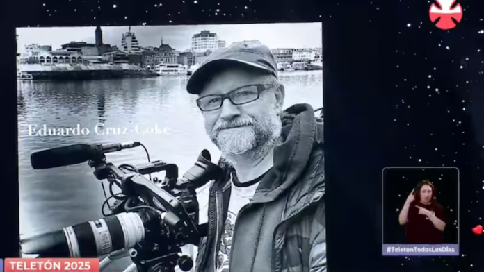 Eduardo Cruz-Coke Homenaje en la Teletón al fallecido camarógrafo Eduardo Cruz-Coke