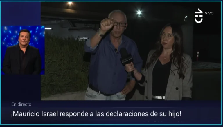 Mauricio Israel gritándole en plena transmisión en vivo a Julio César Rodríguez - captura