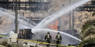 Dron de Chilevisión en explosión de Renca y logo del CNTV denuncias periodismo