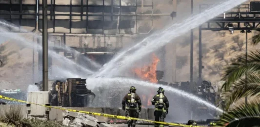 Dron de Chilevisión en explosión de Renca y logo del CNTV denuncias periodismo