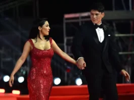 Daniela Aránguiz Gala Viña 2026 vestido rojo