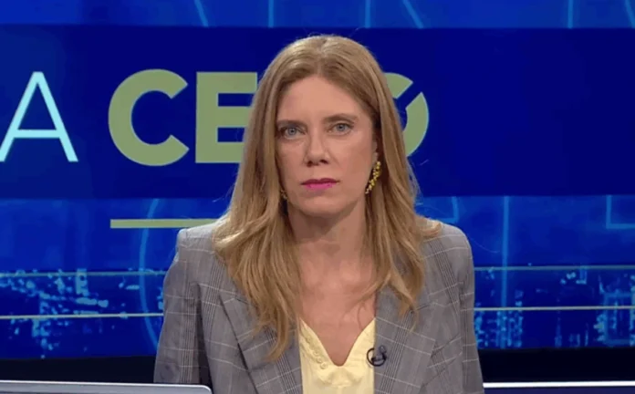 Mónica Rincón durante su comentario en Tolerancia Cero de CNN Chile sobre Ítalo Omegna