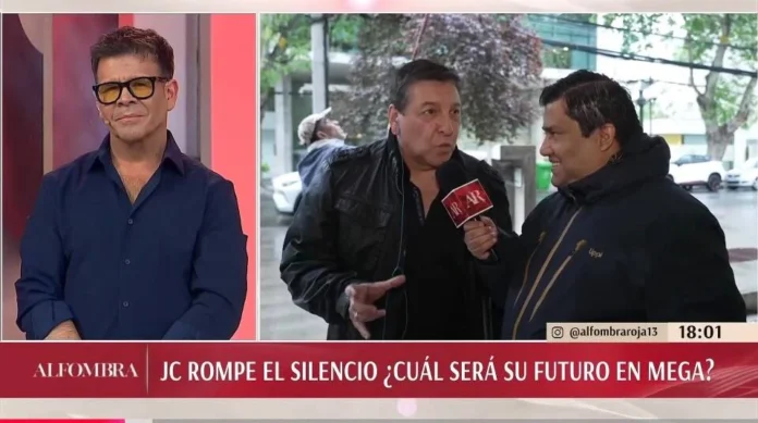 Julio César Rodríguez, conductor de Mega, en contacto en vivo con Alfombra Roja de Canal 13