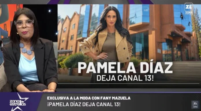 Pamela Díaz dejaría Canal 13 otra vez Pamela Díaz, animadora de Vértigo Extremo de Canal 13