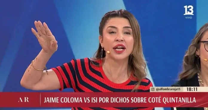 Pancha Merino en el panel de Alfombra Roja respondiendo a Jaime Coloma