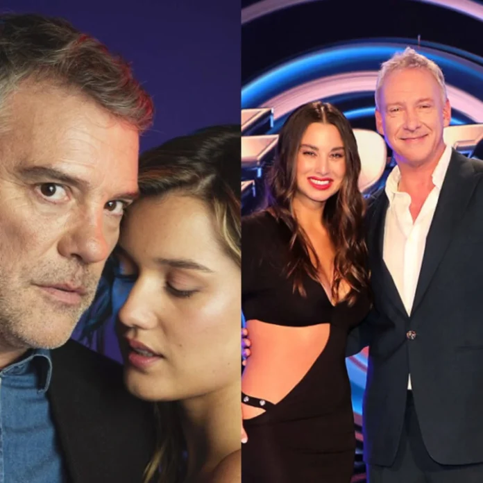 Vértigo rating: protagonistas de Prohibida Obsesión de Mega y Martín Cárcamo con Tita Ureta en el set de Vértigo de Canal 13