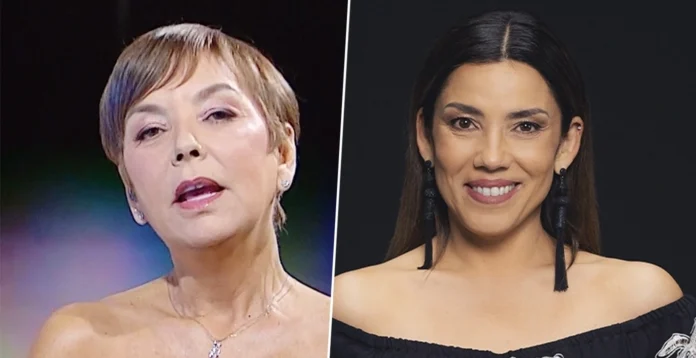 Fran García-Huidobro en el set de Primer Plano, donde criticó a su excompañera Paula Escobar
